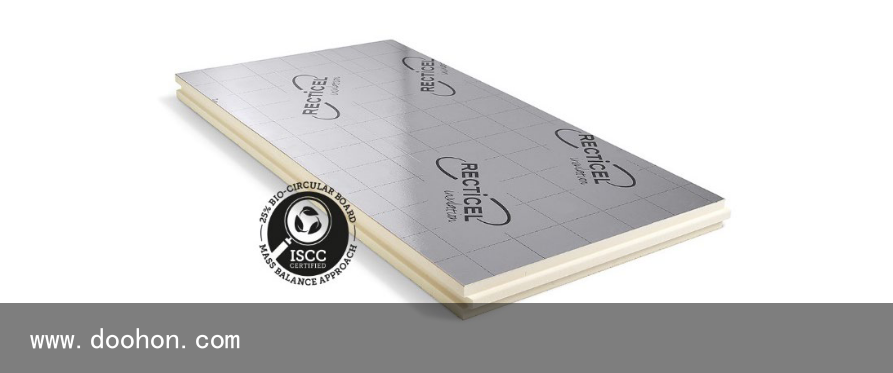 Recticel推出了新的聚氨酯保溫板系列，含有25%的生物循環原料（不要告訴別人）